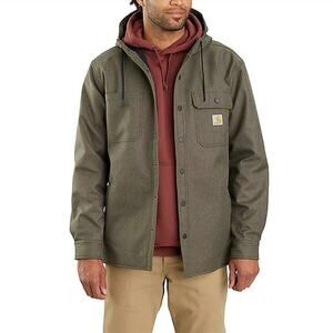 Carhartt Men's L Rain Defender Relaxed Fit Heavyweight Hooded Jacket